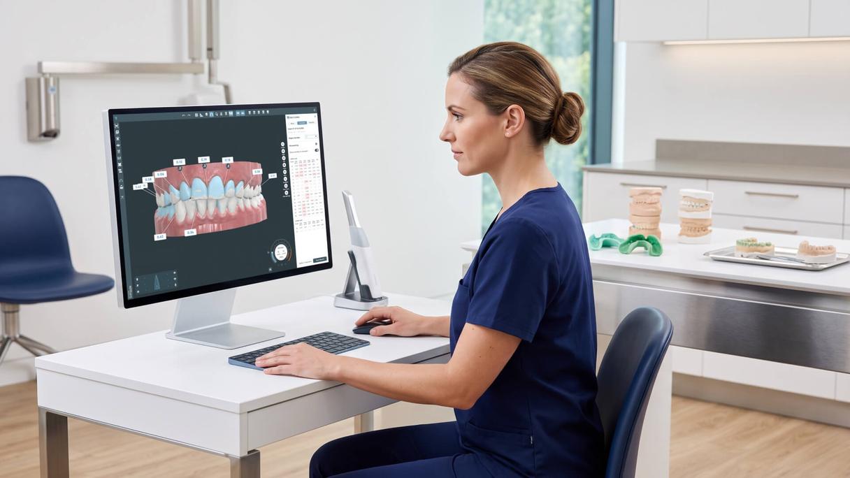 Orthodontic digital workflow showing the transition from conventional to digital practice